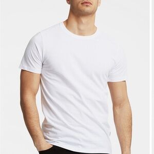 Lindbergh Men’s 100% Cotton Short Sleeve T-Shirt Off-White NWT Size Medium